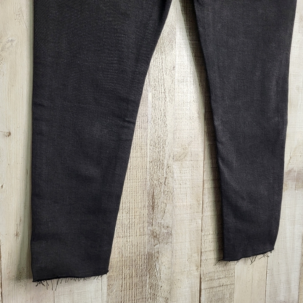 Denver Hayes High Rise Skinny Crop Jeans. Black Size 10 - Picture 4 of 13